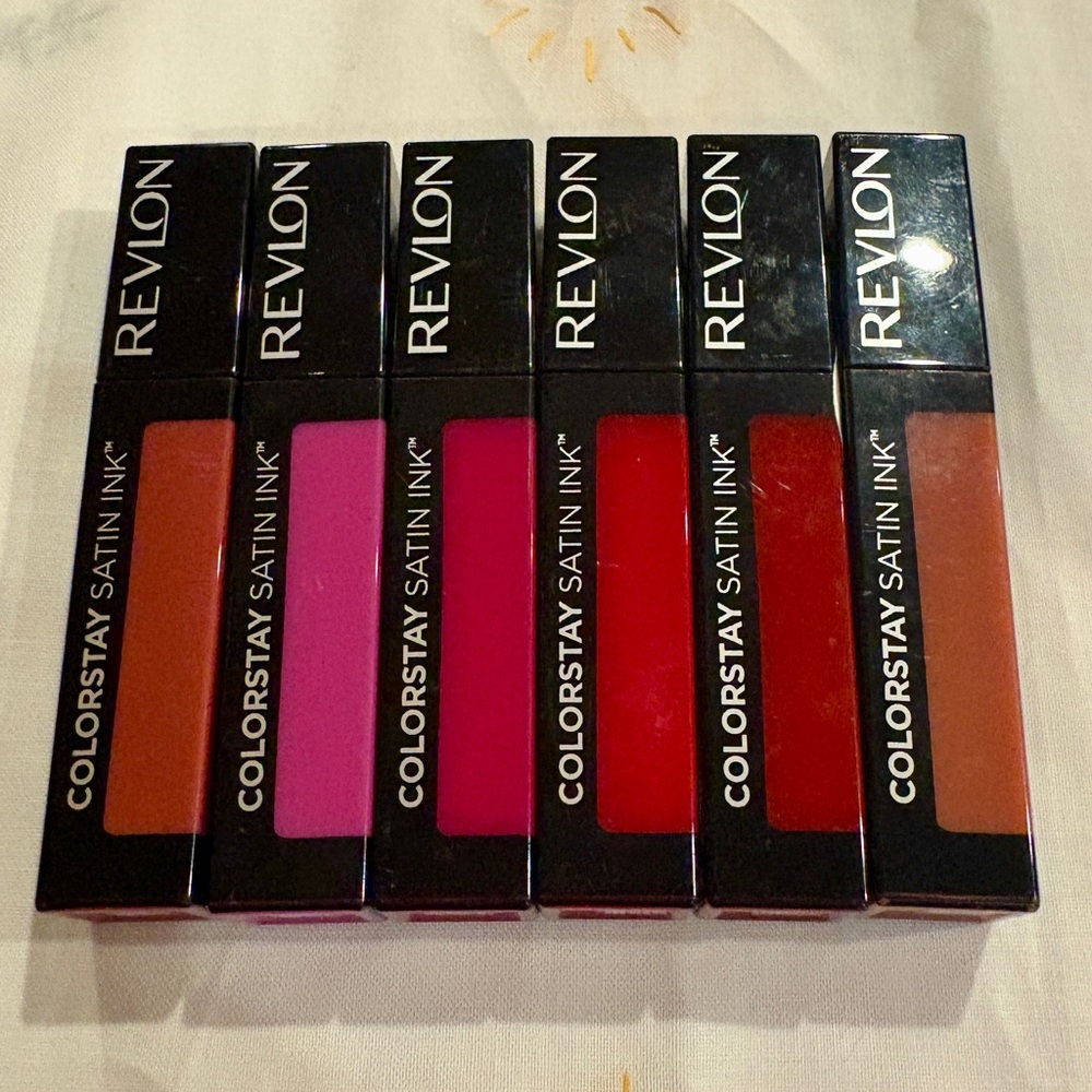 Wholesale Lot 6x Revlon ColorStay Satin Ink 16-hour Liquid Lipstick 0.17Oz New.
